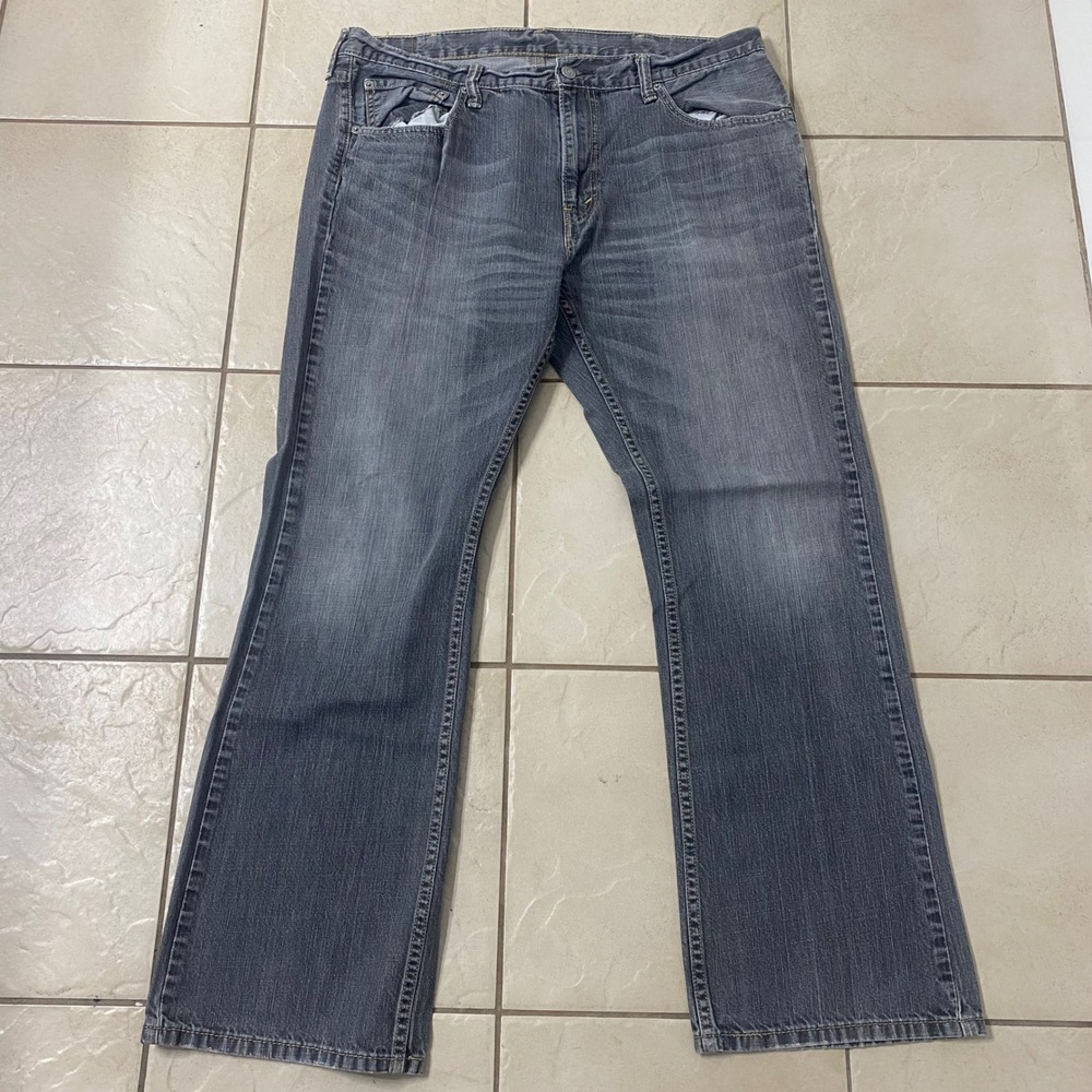 Levi Strauss Co 527 Bootcut Jeans Mens W38 L32‎ Grey Denim Pants - Picture 2 of 7